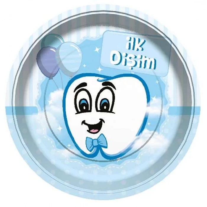 İlk Dişim Erkek Tabak 8 Adet