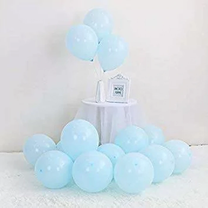 Makaron Mavi 10 Lu latex Balon Normal Boy