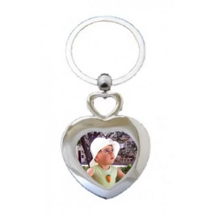 Anahtarlık baskı (Çift taraflı-Kalpli)