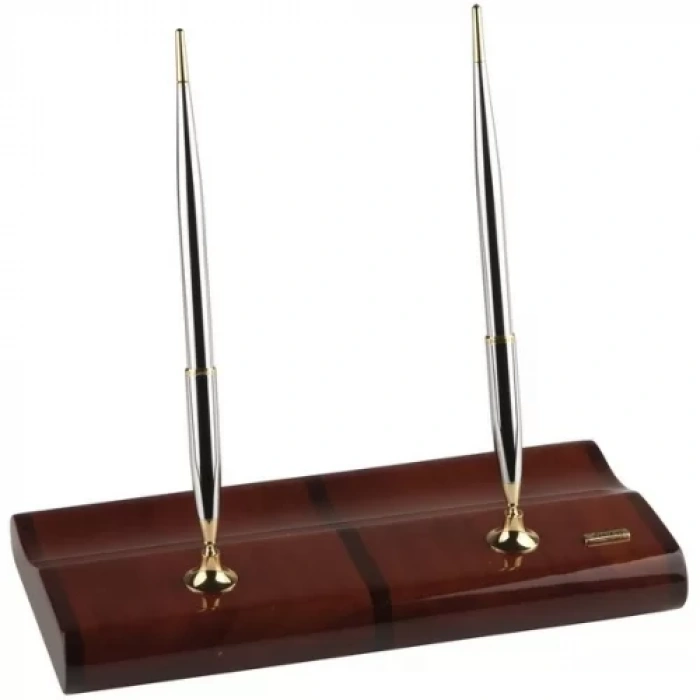 Scrikss Masa Takımı Parlak Sapeli (Gold Chrome Dolma+Tükenmez)