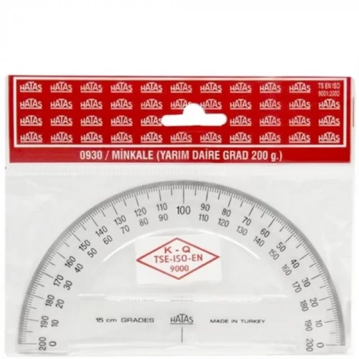 HATAS 0930 MİNKALE YARIM DAİRE 200° 15 CM.