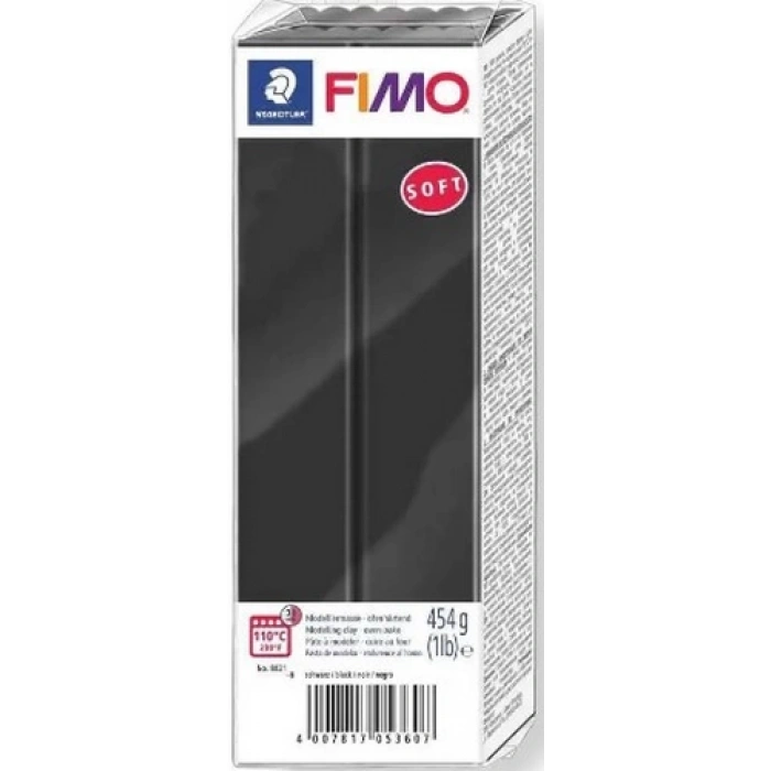 STAEDTLER FIMO 8021-9 MODELLEME KİLİ FIMO SOFT 454gr SİYAH