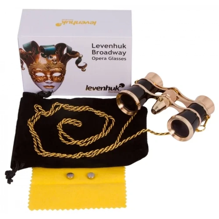 Levenhuk Broadway 325F Opera Dürbünlerı (siyah, LED ışıklı ve zıncırlı)