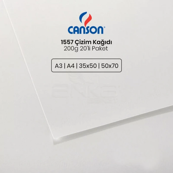 Canson 1557 Çizim Kağıdı 200g 20li Paket
