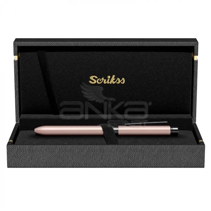 Scrikss 83 Trio Sport Multifonksiyon Kalem Metalik Pembe