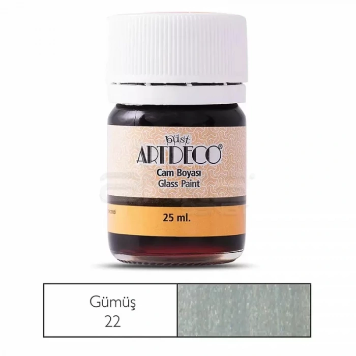 Artdeco Cam Boyası 25ml Gümüş
