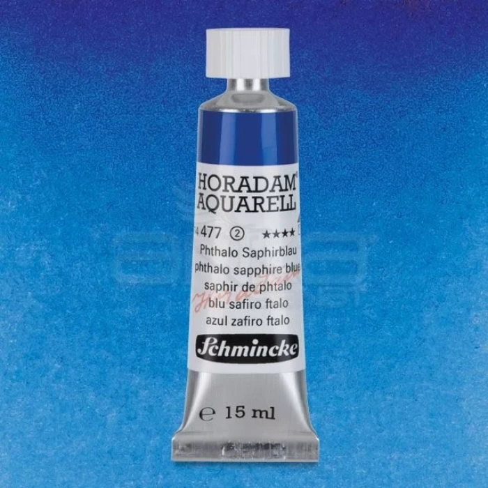 Schmincke Horadam Aquarell Tube 15ml Seri 2 Phthalo Sapphire Blue 477