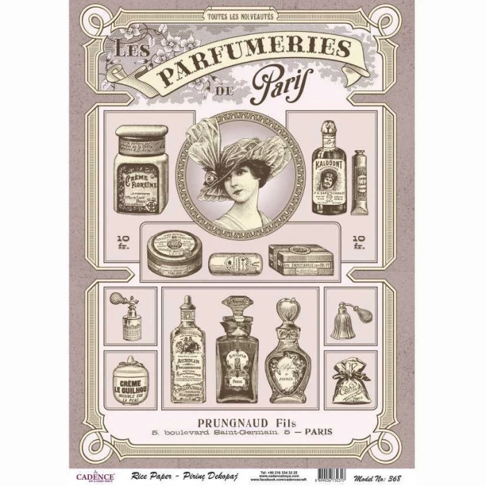 Cadence Pirinç Dekopaj Kağıdı Model 368 29x42cm