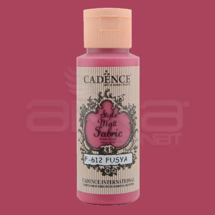 Cadence Style Matt Fabric Kumaş Boyası 59ml F612 Fuşya-Fuchsia