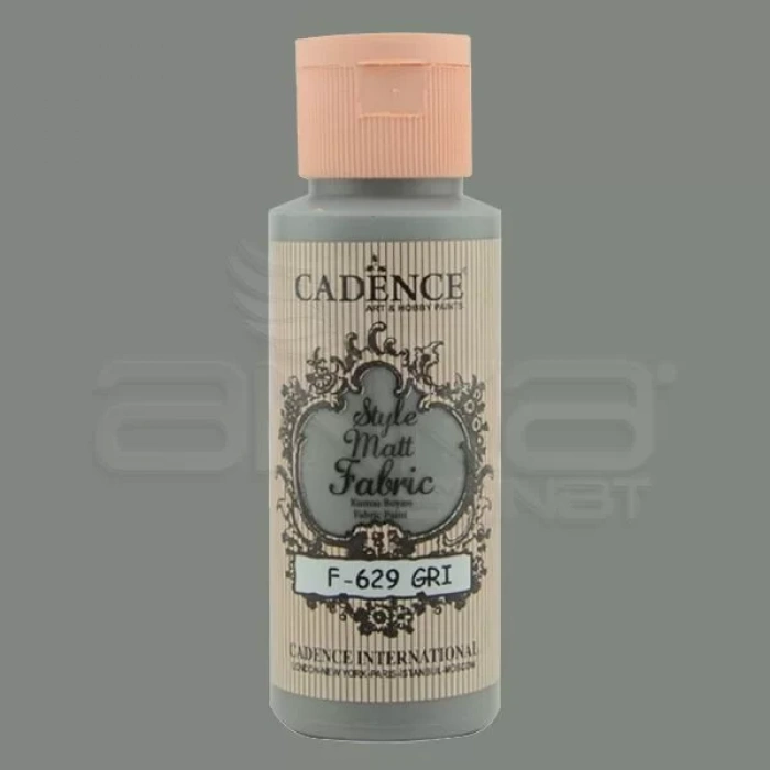 Cadence Style Matt Fabric Kumaş Boyası 59ml F629 Gri-Gray