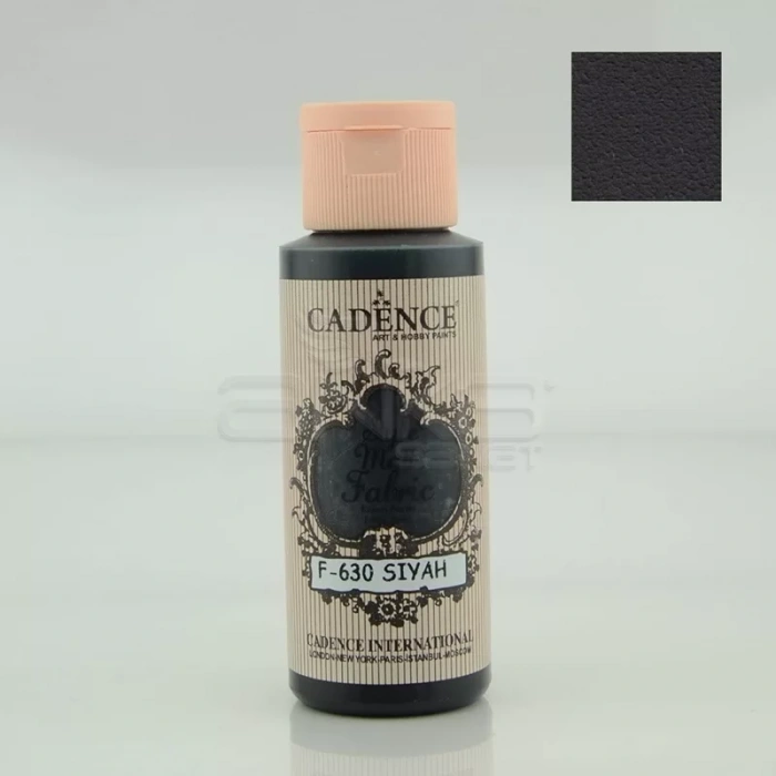 Cadence Style Matt Fabric Kumaş Boyası 59ml F630 Siyah-Black
