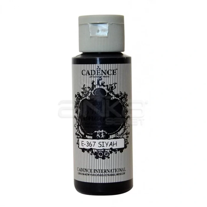 Cadence Style Matt Enamel E-367 Siyah-Black Cam & Porselen Boyası 59ml