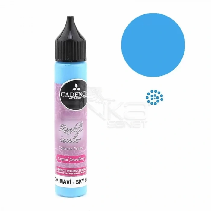 Cadence Renkli İnciler Boyutlu Boya 558 Gök Mavi 25ml