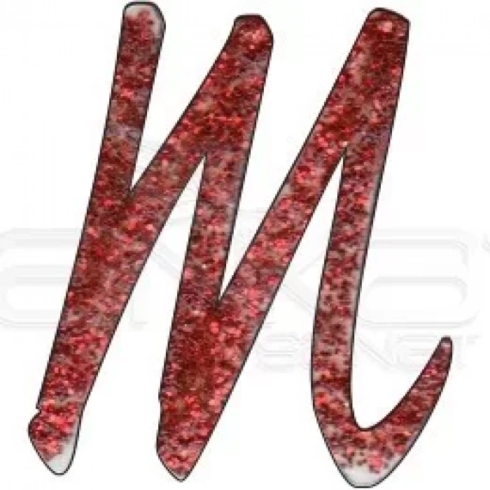 Cadence Boncuk Boyası Simli 50ml Fuşya No:458