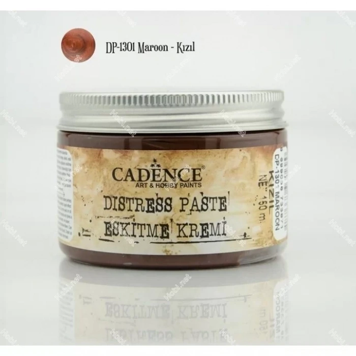 Cadence Distress Paste Eskitme Kremi DP-1301 Kızıl 150ml