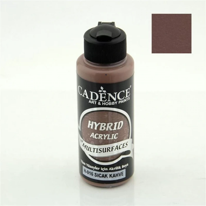 Cadence Hybrid Acrylic For Multisurfaces Tüm Yüzeyler İçin Akrilik Boya 120ml H016 Sıcak Kahve