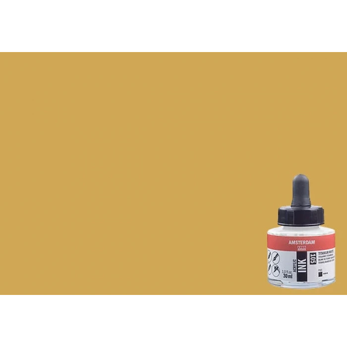 Talens Amsterdam Acrylic Ink 30ml 802 Light Gold