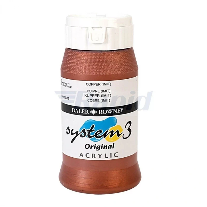 Daler Rowney System 3 Akrilik Boya 500ml 230 Copper