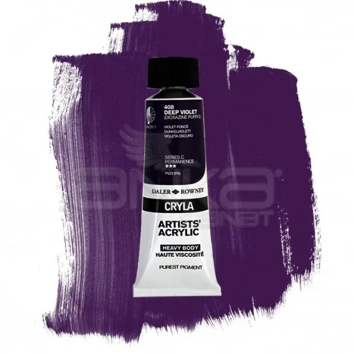 Daler Rowney Cryla Artist Akrilik Boya 75ml 408 Deep Violet Seri C