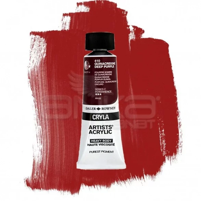 Daler Rowney Cryla Artist Akrilik Boya 75ml 410 Quinacridone Deep Purple Seri C