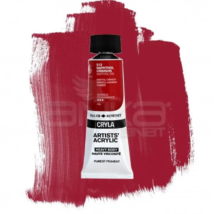 Daler Rowney Cryla Artist Akrilik Boya 75ml 512 Naphthol Crimson Seri B
