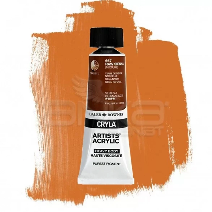 Daler Rowney Cryla Artist Akrilik Boya 75ml 667 Raw Sienna Seri A