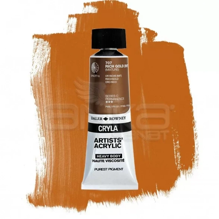 Daler Rowney Cryla Artist Akrilik Boya 75ml 707 Rich Gold Seri C
