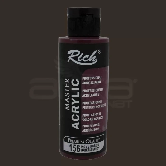 Rich Master Akrilik Boya 120ml 156 Koyu Bordo