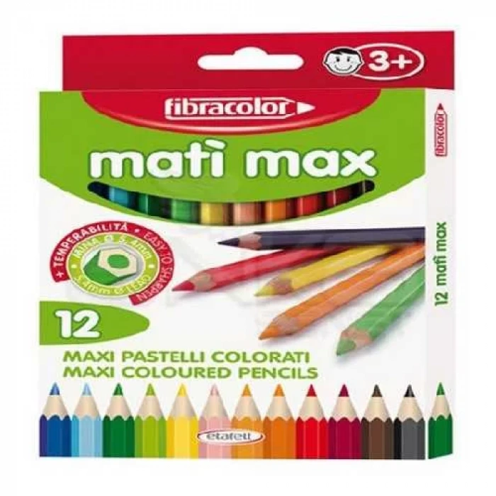 Fibracolor Mati Max Kuru Boya Takımı 12 Renk