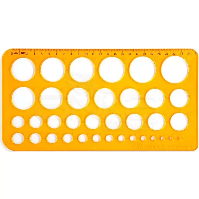 Hatas Daire Şablonu 1-36mm Büyük