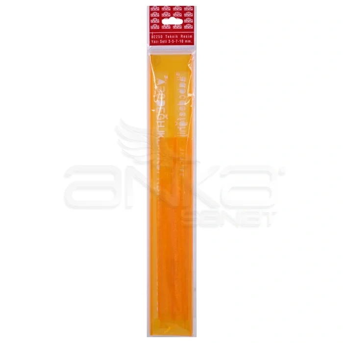 Hatas Teknik Resim Yazı Seti Şablonu 3-5-7-10mm 02250