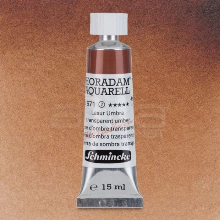 Schmincke Horadam Aquarell Tube 15ml Seri 2 Transparent Umber 671