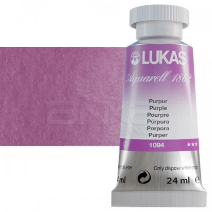Lukas Aquarell 1862 Artist 24ml Sulu Boya 1094 Purple Seri 2