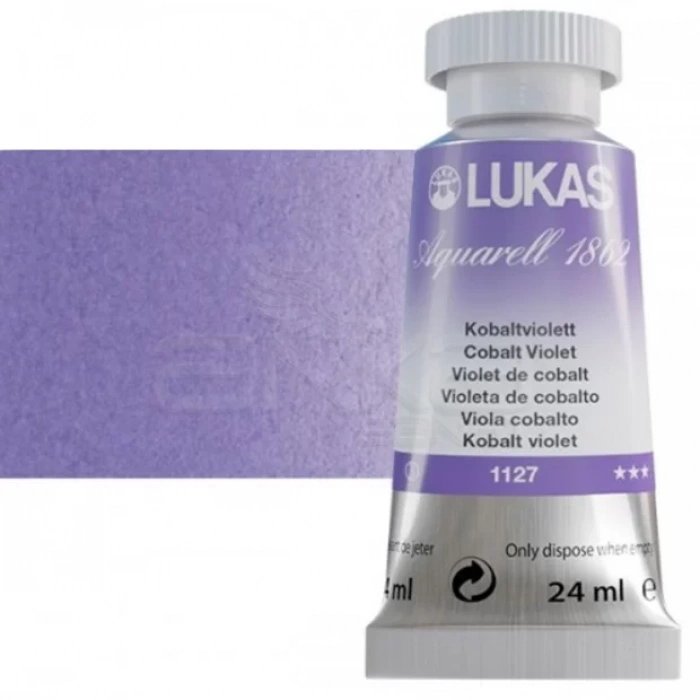Lukas Aquarell 1862 Artist 24ml Sulu Boya 1127 Cobalt Violet Seri 3