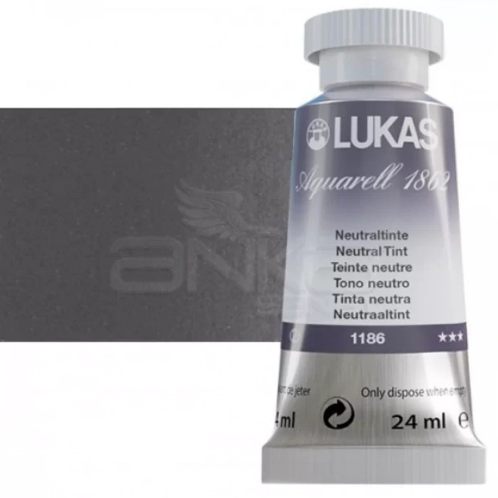 Lukas Aquarell 1862 Artist 24ml Sulu Boya 1186 Neutral Tint Seri 2