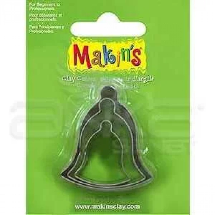 Makins Clay Kesici Kalıp Seti Çan 3 Parça Kod:36020