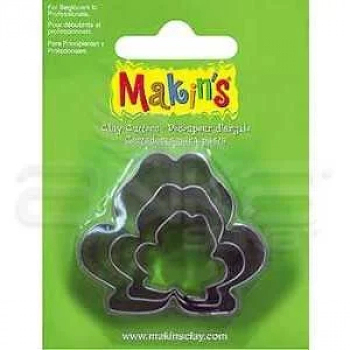 Makins Clay Kesici Kalıp Seti Kurbağa 3 Parça Kod:36010