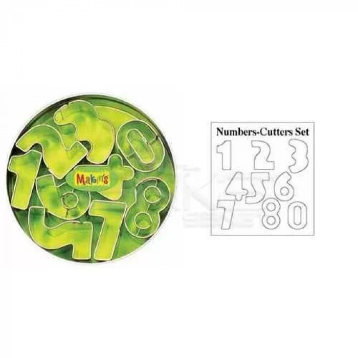 Makins Clay Kesici Kalıp Seti Rakamlar 8 Desen Kod:37002