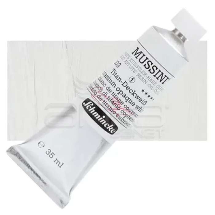 Mussini 35ml Yağlı Boya Seri:1 No:103 Titanium Opaque White
