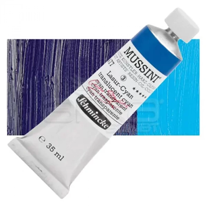 Mussini 35ml Yağlı Boya Seri:3 No:477 Translucent Cyan