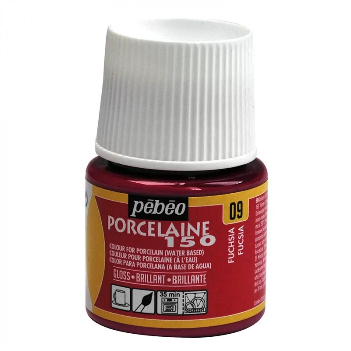 Pebeo Porcelaine 150 Fırınlanabilir Porselen Boyası 09 Fuchsia