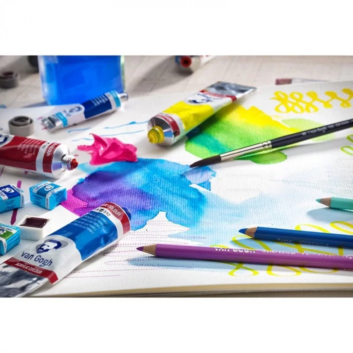 Van Gogh Mixed Media Journal Sert Kapak Spiralli Defter 160g 50 Yaprak