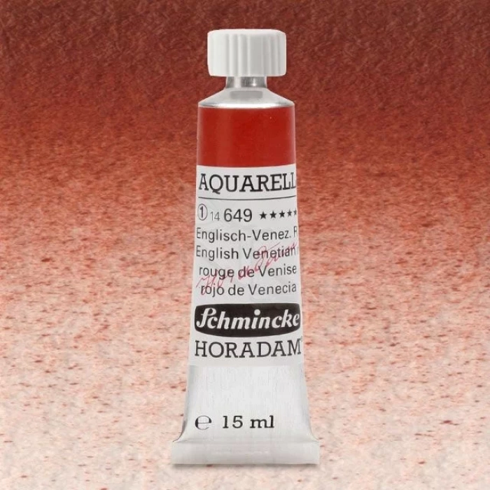 Schmincke Horadam Aquarell Tube 15ml Seri 1 English-Venetian Red 649