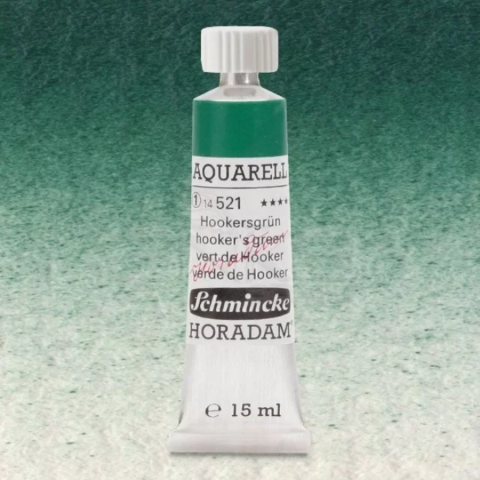 Schmincke Horadam Aquarell Tube 15ml Seri 1 Hookers Green 521
