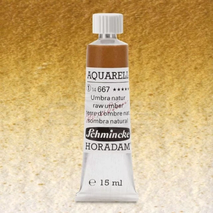 Schmincke Horadam Aquarell Tube 15ml Seri 1 Raw Umber 667