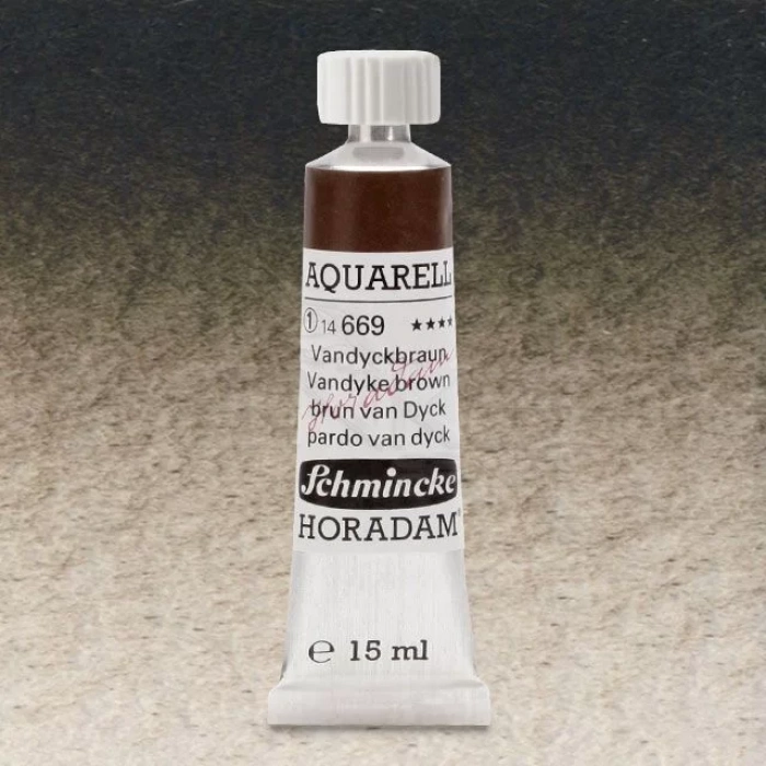 Schmincke Horadam Aquarell Tube 15ml Seri 1 Vandyke Brown 669