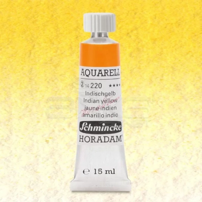 Schmincke Horadam Aquarell Tube 15ml Seri 2 Indian Yellow 220