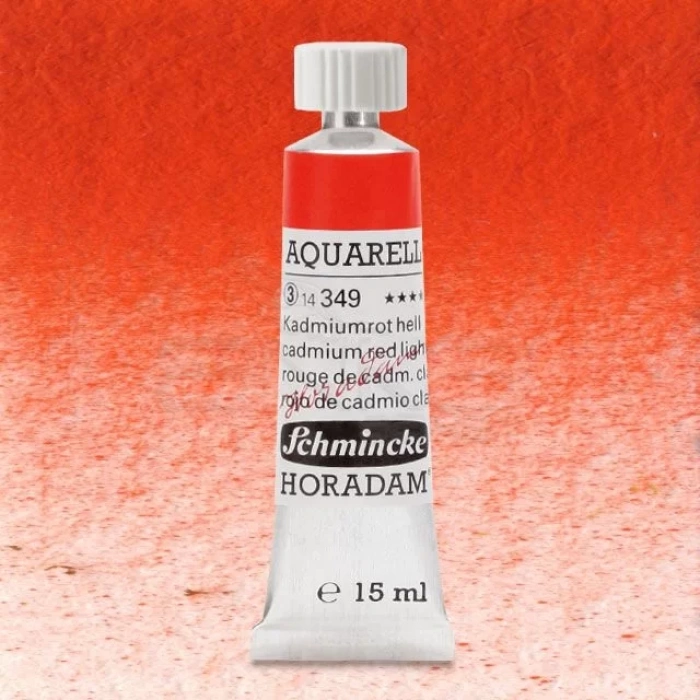 Schmincke Horadam Aquarell Tube 15ml Seri 3 Cadmium Red Light 349