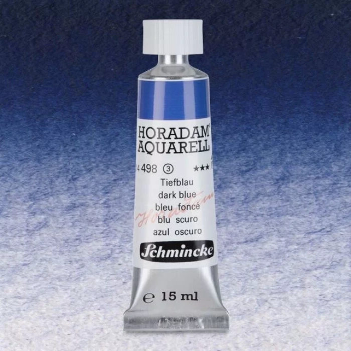 Schmincke Horadam Aquarell Tube 15ml Seri 3 Dark Blue Indigo 498