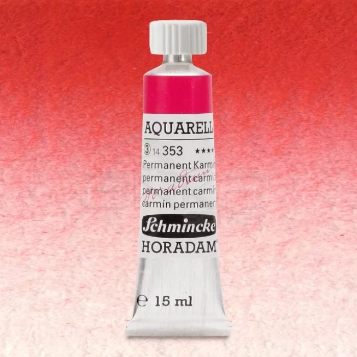 Schmincke Horadam Aquarell Tube 15ml Seri 3 Permanent Carmine 353